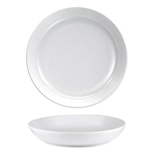 Nordika White Deep Plate 24cm Box of 12