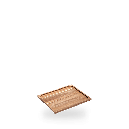 SLATE TRAYS AND WOOD BOARDS ACACIA BASE 1/2 55X34.5CM Box of 5 (3-5 Working Days Delivery)