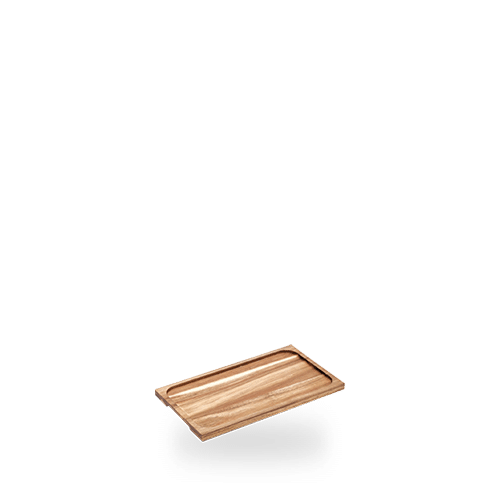 SLATE TRAYS AND WOOD BOARDS ACACIA BASE 1/2 34.5X19.5CM Box of 5 (3-5 Working Days Delivery)