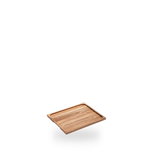 SLATE TRAYS AND WOOD BOARDS SQUARE ACACIA BASE 32X32CM Box of 5 (3-5 Working Days Delivery)