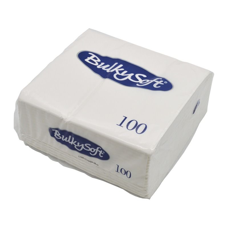 BulkySoft® Dinner Napkin 40cm White 1/8 Pack of 2000