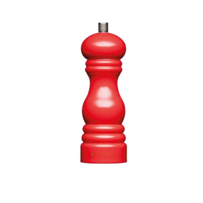 Master Class 17cm Medium Red Capstan Salt Pepper Mill