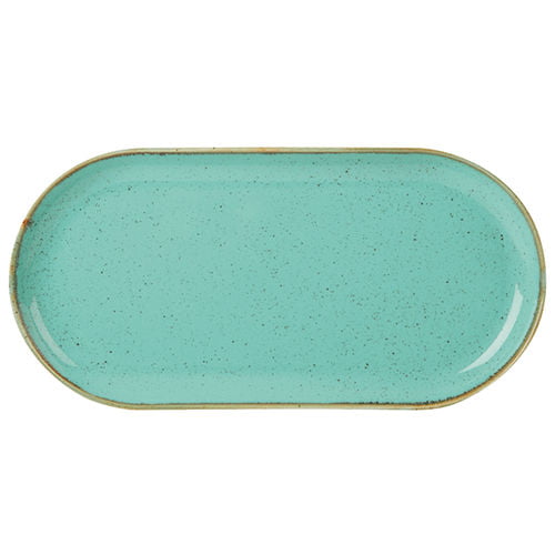 Sea Spray Narrow Oval Plate 32x20cm/12.5x8" Box of 6