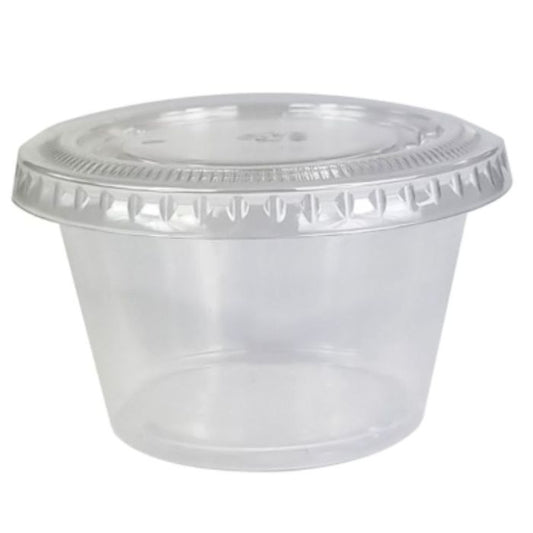 Plastic Portion Pot and Lid 4oz (Pack 1000)