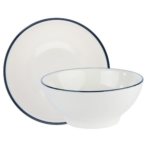 Modest Navy Footed Bowl 14cm / 5.5"  450ml / 15.75oz Box of 6