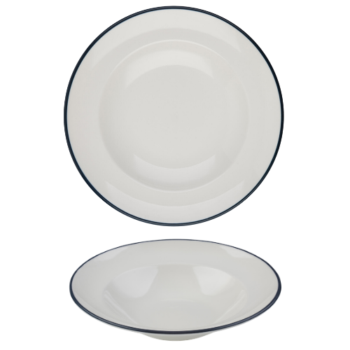 Modest Navy Pasta Plate 28cm / 11"  560ml / 19.75oz Box of 6