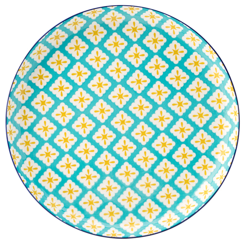 Cadiz Blue & Yellow Plate 10.5inch / 27cm (Pack of 6)