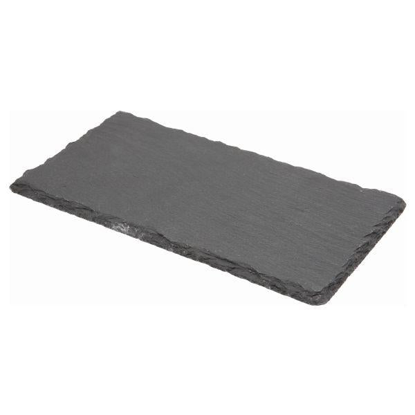 Genware Natural Edge Slate Platter 25 X 13cm *Handwash only