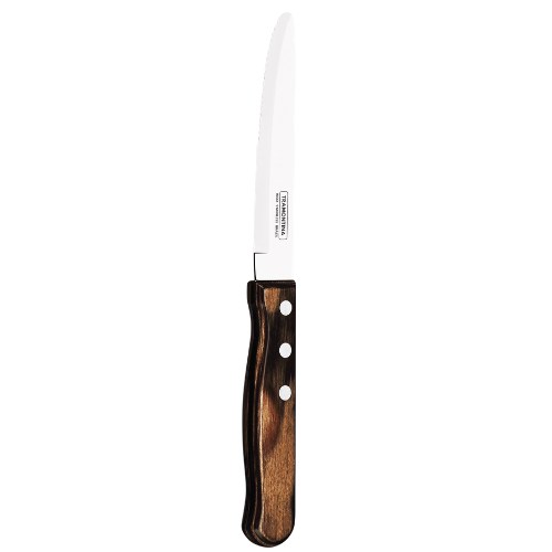 Jumbo Steak Knife (Round Tip) Polywood Brown Box of 12