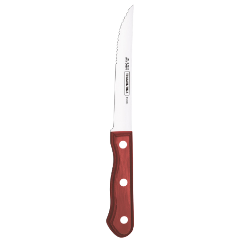 Full Tang Steak Knife Polywood Red Box of 12