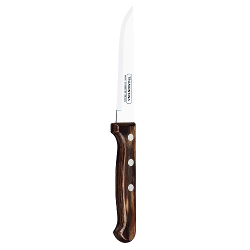 Smooth Blade Steak Knife Polywood Brown Box of 12