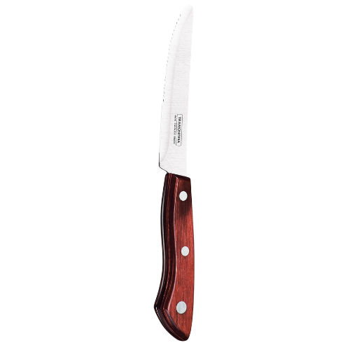 Trigger Jumbo Steak Knife (Round Tip) Polywood Red Box of 12