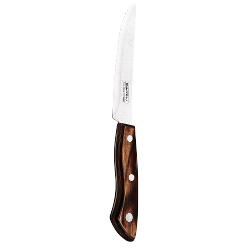 Trigger Jumbo Steak Knife Polywood Brown Box of 12