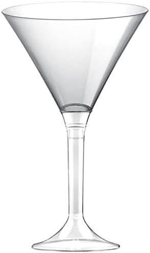 Clear Disposable Recyclable Plastic 2 Piece Cocktail Glass 185ml Pack of 400 *2-3 Working Days Lead Time