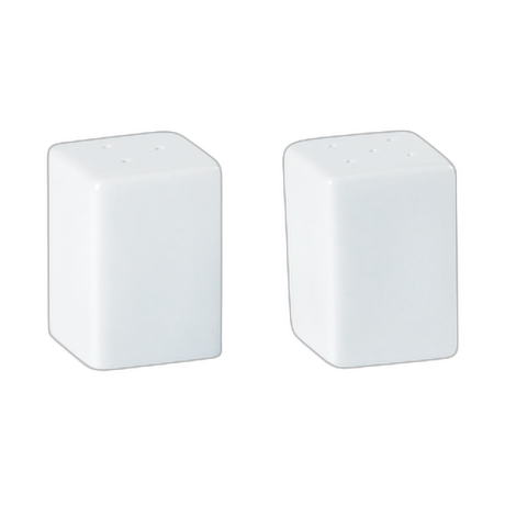 Porcelite Square Pepper Pot Box of 6