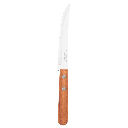 Serrated Steak Knife Natural Wood Box of 12