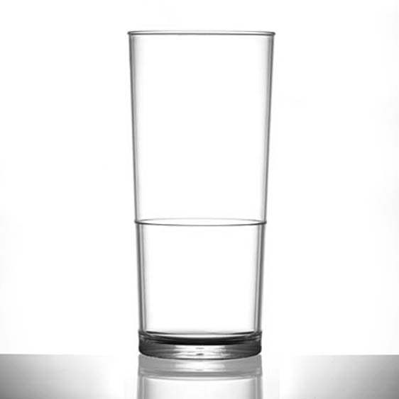 Elite in2stax 20oz Pint Clear CE Nucleated Box of 48