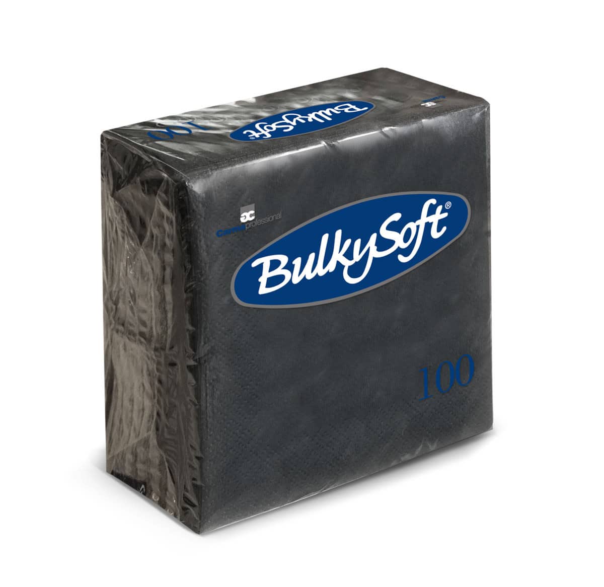 BulkySoft® Cocktail Napkins Black Pack of 2000