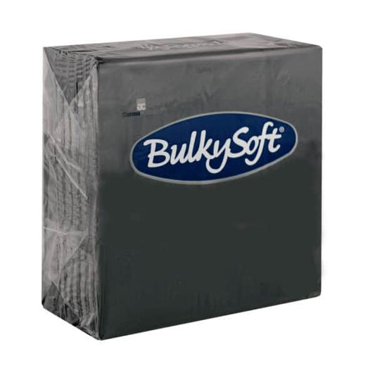 BulkySoft® Rainbow Lunch Napkin 33cm Black 1/4 Pack of 2000