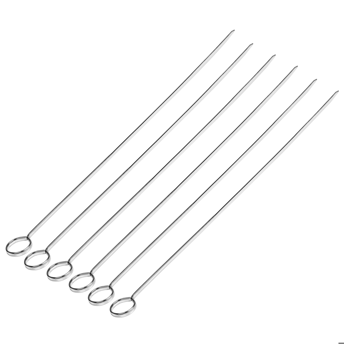 Stainless Steel Skewers 510mm Pack of 6