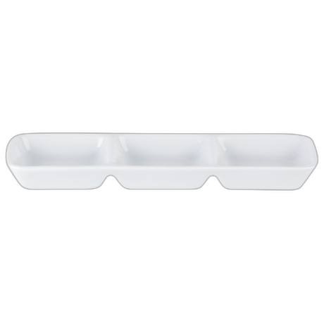 Porcelite Three Division Dip Tray Box of 6