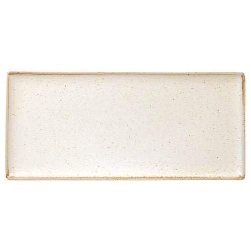 Oatmeal Rectangular Platter 35x15.5cm/13.75"x6" Box of 6