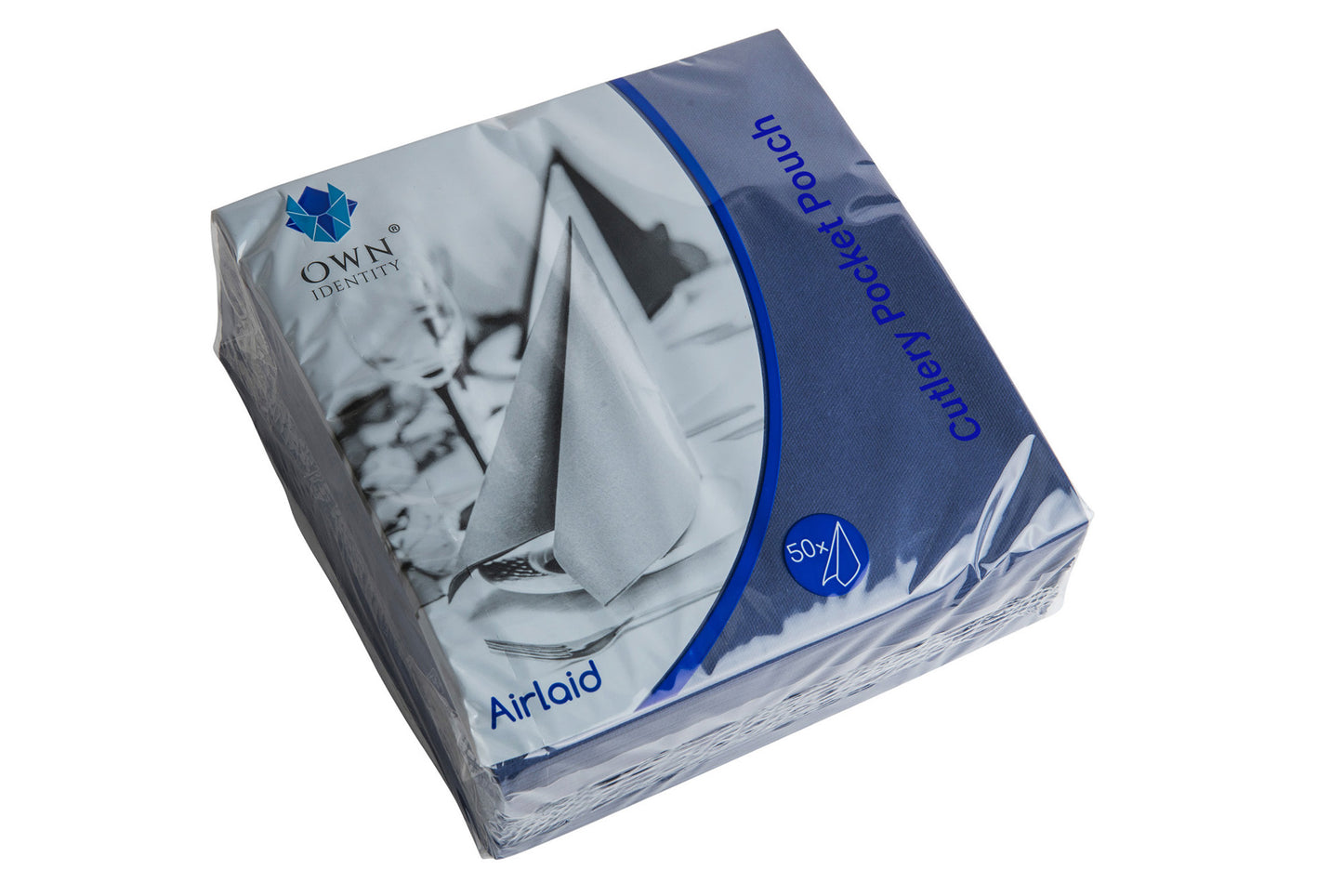 40cm Dark Blue 8 fold Airlaid Pocket Napkins Pack of 500 x 2 (Copy)