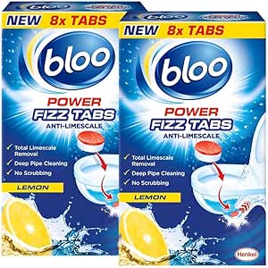 Bloo 8 Fizz Tabs Toilet Cleaner and Descaler (8 Tablets)