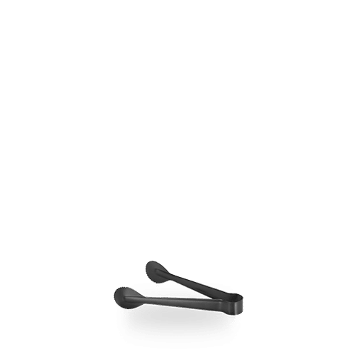 ELEGANT BLACK  ICE TONG 19CM BOX 10