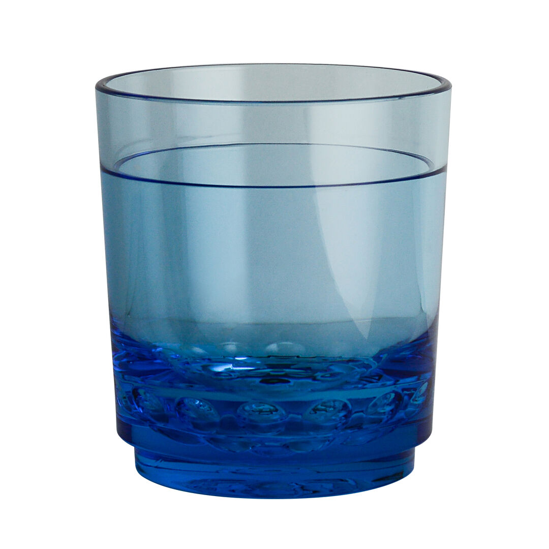 Polycarbonate Diamond Blue Rocks Tumbler 29.5cl (10.5oz) Box of 24