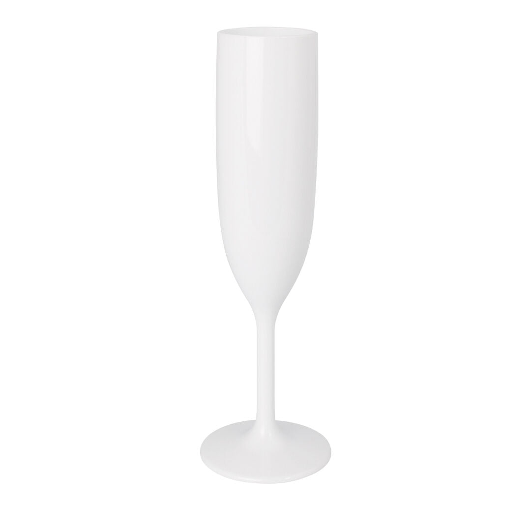 Polycarbonate Summit White Champagne Flute 17cl (6.25oz) Box of 24
