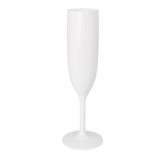Polycarbonate Summit White Champagne Flute 17cl (6.25oz) Box of 24