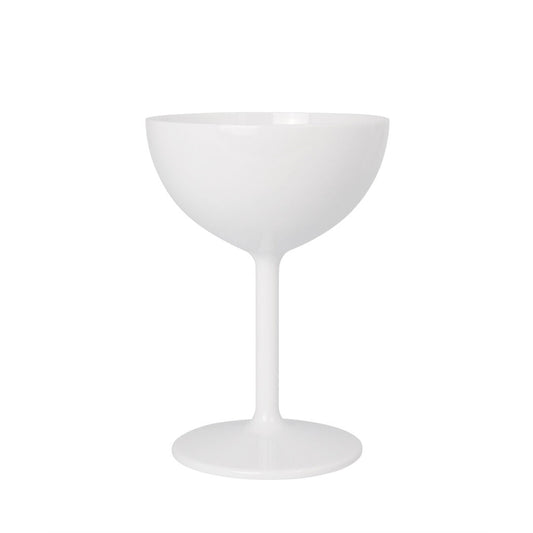Polycarbonate Summit White Champagne/Martini Coupe 8.25oz (23.5cl) Box of 24