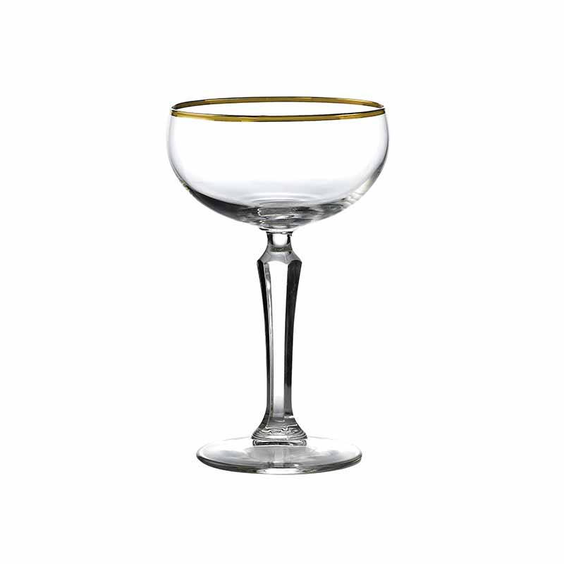 SPKSY Cocktail/Champagne Gold Rim 23.5cl [8.25oz] Box of 6