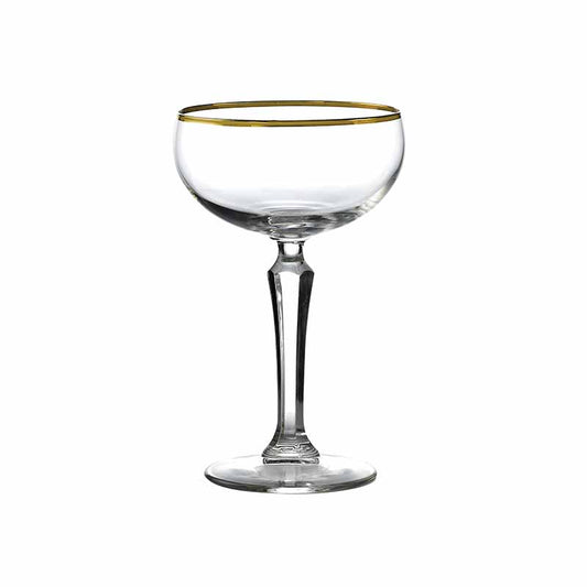 SPKSY Cocktail/Champagne Gold Rim 23.5cl [8.25oz] Box of 6
