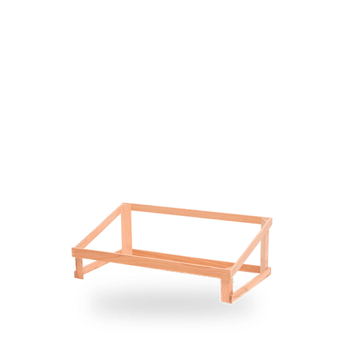 BEECH WOOD CRATES  HIGH SLANTED RISER 18CM BOX 4