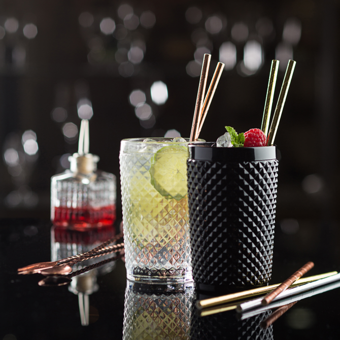 Paper Solid Gold Straw 8" (20cm) Pack of 250 x 40