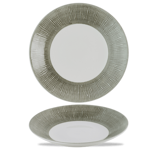 Bamboo Ceramic Spinwash Alpine Deep Coupe Plate 10 5/8" Box of 12 (3-5 Working Days Delivery)