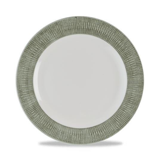Bamboo Ceramic Spinwash Alpine Footed Plate 10 1/4" Box of 12 (3-5 Working Days Delivery)
