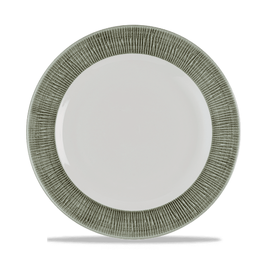 Bamboo Ceramic Spinwash Alpine Footed Plate 10 7/8" Box of 12 (3-5 Working Days Delivery)