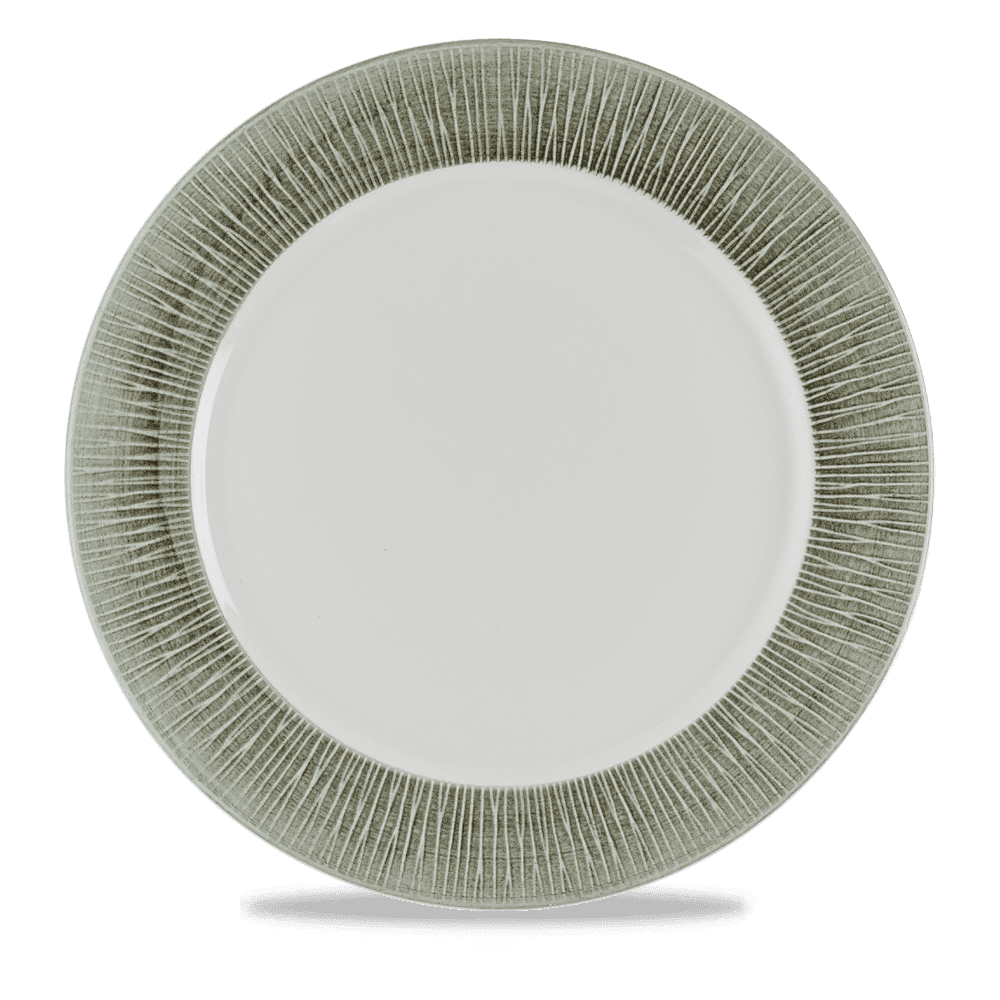 Bamboo Ceramic Spinwash Alpine  Presentation Plate 12" Box 12