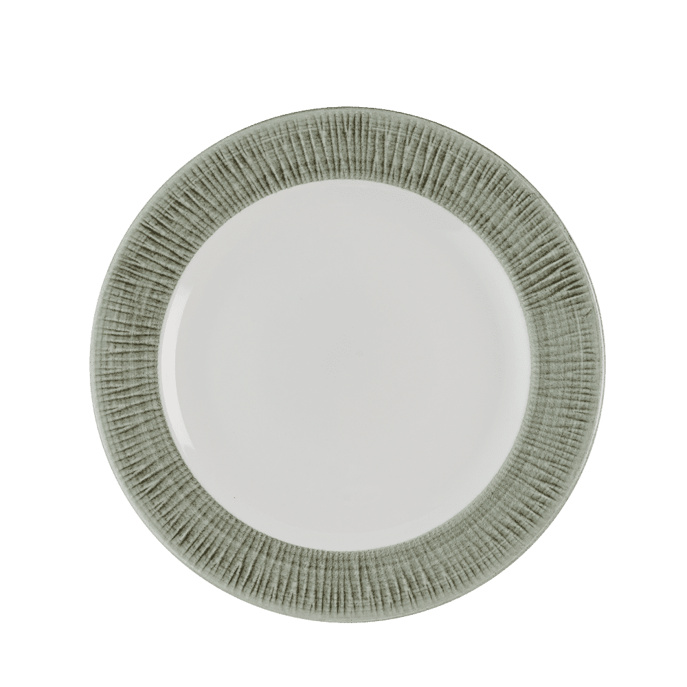 Bamboo Ceramic Spinwash Alpine  Plate 8 1/4" Box 12