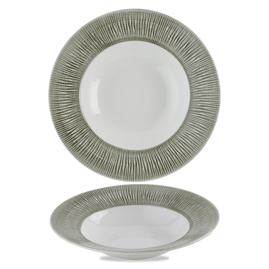 Bamboo Ceramic Spinwash Alpine Wide Rim Bowl 11" Box of 12 (3-5 Working Days Delivery)