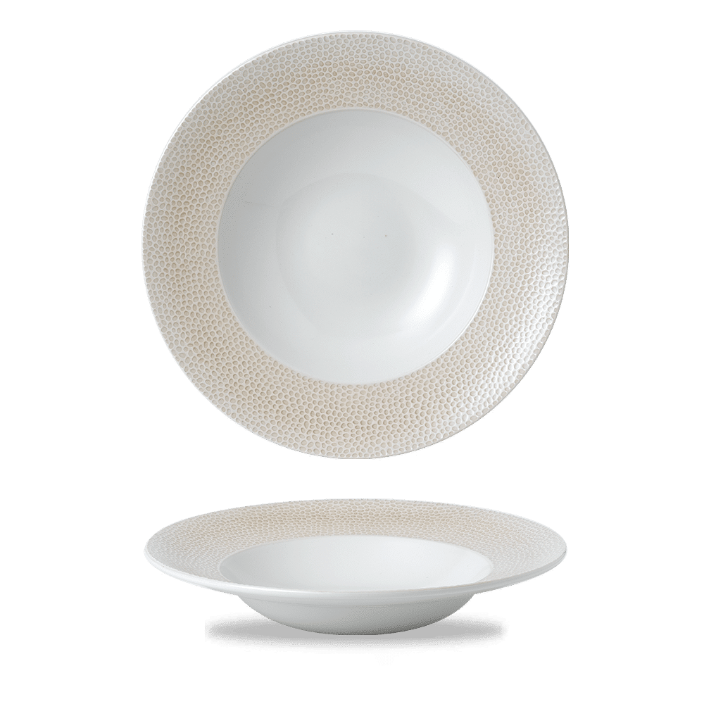Isla Spinwash Sand  Wide Rim Bowl  11" Box 12