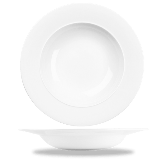 Alc Ambience White Standard Rim Bowl 12.5" Box of 6 (3-5 Working Days Delivery)