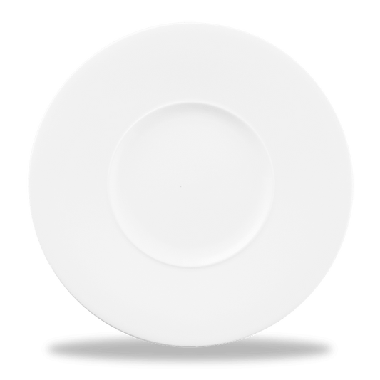 Alc Ambience White Medium Rim Plate 11" Box of 6 (3-5 Working Days Delivery)