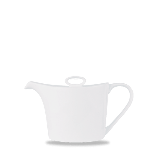 Alc Ambience White Oval Teapot 15Oz Box of 6 (3-5 Working Days Delivery)