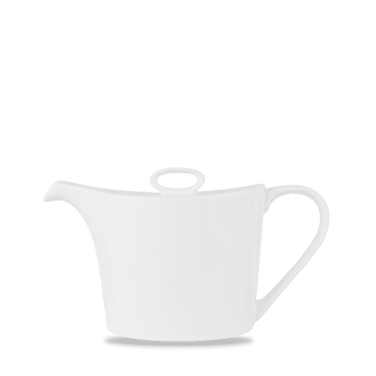 Alc Ambience White Oval Teapot 710Ml Box of 6 (3-5 Working Days Delivery)