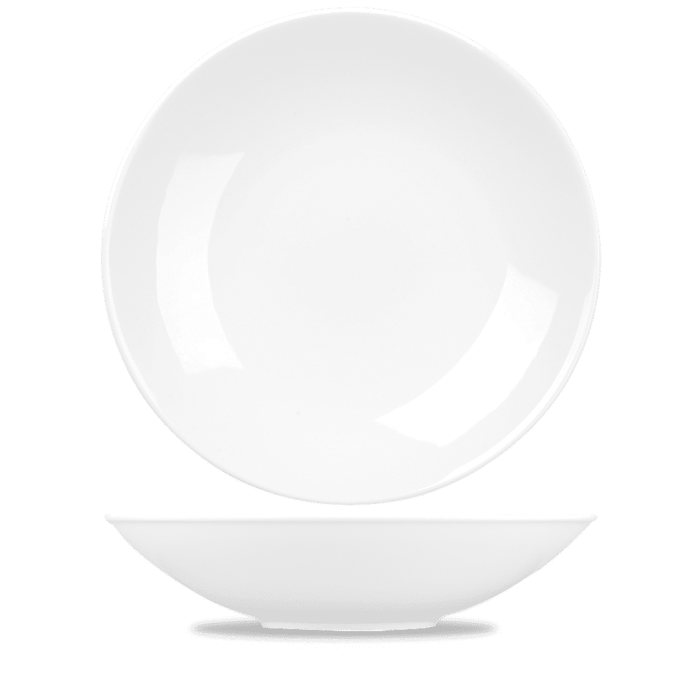 Alchemy Balance White Coupe Buffet Bowl 15.25" Box 4