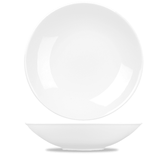 Alchemy Balance White Coupe Buffet Bowl 15.25" Box of 4 (3-5 Working Days Delivery)